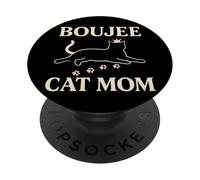 Couronne Boujee Cat Fancy Spoiled Rich Energy Glam Sassy Posh PopSockets PopGrip Adhésif