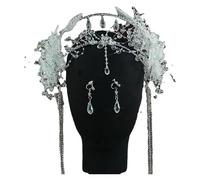 Couronne Couronne d'elfe avec pince à oreilles et franges en cristal for femme (1 pièce)