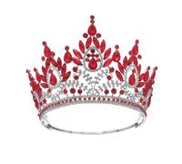Couronne Couronne diadème Bandeaux de mode Couronn Couronne Couronne Strass Pageant Grandes Couronnes Cristal Ajuster Contour Bande Miss Big Tiara Convient for Diadème de Mariage, Diadème d'Anniversai
