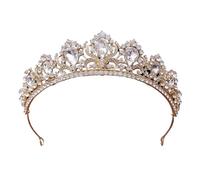 Couronne Couronne diadème Bandeaux de mode Couronn Diadème en cristal for filles, princesse héritière, reine(16)