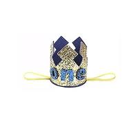 Couronne créative et brillante pour anniversaire, fête prénatale, bandeau de fête d'enfants, chapeau de princesse filles, accessoires arc-en-ciel, couronne d'anniversaire pailletée, chapeau
