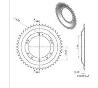 Couronne cyclo 21 adapt. 103 grimeca/bernardi 48dts (d98) 10 trous n/a G