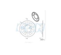 Couronne Cyclo Adaptable 103 Bts Tole 56dts (D94) 10 Trous