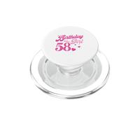 Couronne d'anniversaire 58 Ans pour Fille PopSockets PopGrip pour MagSafe