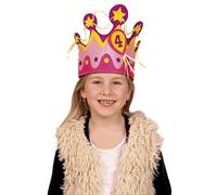 Couronne Danniversaire Avec Chiffres Fille Taille Unique Jaune