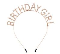 Couronne d'anniversaire pour fille, couronne d'anniversaire pour fille, couronne d'anniversaire pour adulte Bling Strass Bandeau Princesse Happy Birthday Accessoire pour décoration de fête (C)