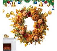 Couronne d'automne,Décoration Porte Entrée Extérieure Automne | Décor Artificiel Fleurs Fête pour Salon Chambre Jardin - Décoration Thanksgiving Porche Cheminée Salon