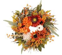 Couronne d'automne - Garlande de Baies de artificielles, Accent de récolte de Ferme | Signe de à l'automne décorative Mur de fenêtre extérieure intérieure, de Saison rusti