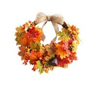 Couronne d'automne, thème de la récolte décoration de grâces pour cheminée, placement polyvalent avec fonction d'accent saisonnière, ornement de vacances pour la porte d'entrée, le café et l'Halloween