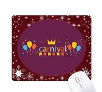 couronne de ballons joyeux carnaval de venise tapis de souris en hiver flocon de neige