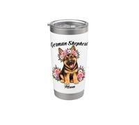 Couronne de berger allemand pour maman Gobelet isotherme en acier inoxydable double paroi