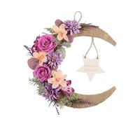 Couronne De Bon Augure Ramada N, Cadeau Merveilleux, 35x35 Cm, Couronne De Porte du, Décorations du, Accent Suspendu Polyvalent, pour Les Célébrations Printemps Et De L'été