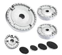 Couronne de brûleur de cuisinière à gaz for four, capuchon de flamme amélioré for brûleur à gaz, compatible avec la plupart des brûleurs de cuisinière à gaz
