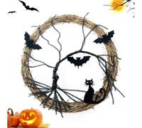 Couronne De Chauve-Souris Chat Noir Effrayant illuminé Gothique