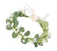 Couronne de Cheveux à Fleurs Vertes, Mariage, Légère, pour Femmes