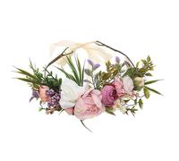 Couronne de cheveux de fleur de princesse douce, bandeau Boho Floral for mariage de fête sur la plage, bandeaux de coiffure de demoiselle d'honneur de mariée
