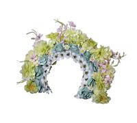 Couronne de cheveux ethnique pour mariée - Couronne de fleurs - Bandeau double face - Accessoire pour cheveux de mariage ou festival