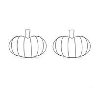 Couronne de citrouille avec cadre en fil métallique pour décorations d'automne à faire soi-même, construction robuste adaptée pour Halloween et pour les couronnes suspendues d'automne