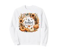 Couronne de Citrouille d'automne So Thankful Sweatshirt