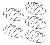 Couronne de Citrouille en métal, 5 pièces, Cadre de Jardin Floral en métal, décor Artisanal d'halloween.