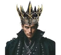 Couronne de Corbeau Gothique Médiévale Coiffe de Reine/Roi Maléfique Rétro