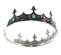Couronne de Cosplay Vintage en Métal pour Hommes, Style Roi | Résistante à Casse, Structure Solide, Ne Se Déforme Pas, Ne Se Décolore Pas, Mariage et Photo