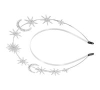 Couronne de Déesse Argentée à Double Couche en Métal pour Femmes | Confort Stable, Style Bohème Médiéval et Renaissance, pour Scène et Enterrement de Vie de Jeune Fille