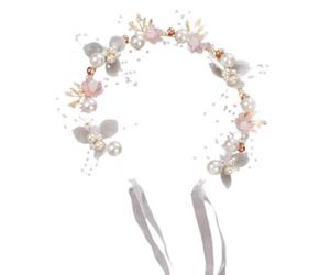 Couronne de demoiselle d'honneur pour mariage | Coiffe élégante faite à la | main pour bouquetière, bandeau guirlande réglable, accessoire de cheveux portable multifonctionnel pour un