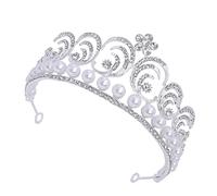 Couronne de diadème de mariée élégante for femme, coiffe de mariage scintillante en strass, accessoires for cheveux de mariée for enterrement de vie de jeune fille, cérémonie et occasions spéciales (a
