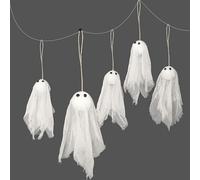 Couronne de fantômes d'halloween, Guirlande Lumineuse décorative, éclairage de pelouse, allée, éclairage à Piles, Accessoires de fête d'halloween à LED, décoration de Jardin(Without Light)