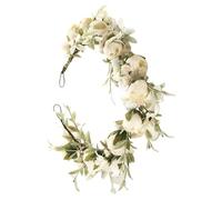 Couronne de fée des fleurs - Bandeau floral, artificiel avec fleurs décoratives | Perruque romantique, bohème halo, diadème de mariée, coiffe vintage, accessoire