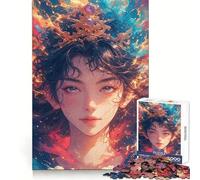 Couronne de Femme céleste Puzzle de 1000 pièces pour Adolescents Savoir se Souvenir du Pouvoir,Évasion sereine,Bords précis Cadeau d'anniversaire (38x26cm)