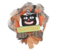 Couronne de feuilles de magicien d'Halloween à suspendre au mur | Cette couronne artificielle faite à la main offre une apparence réaliste pour accueillir les invités chez vous tout au long