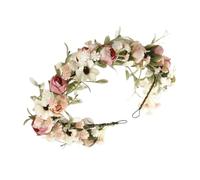Couronne De Fleurs Bohème - Serre-tête Ajustable, Style Féerique, Fait Main, Romantique | Léger Et Naturel, Idéal Pour La Photographie, Fêtes, Mariages, Anniversaires Et Le Printemps