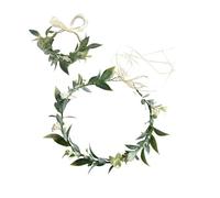 Couronne de fleurs de mariée pour mariage - Couronne de cheveux - Couleur vive - Bandeau de fleurs pour femme