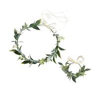 Couronne de fleurs de mariée pour mariage - Couronne de fleurs de couleur vive - Bandeau léger pour femme