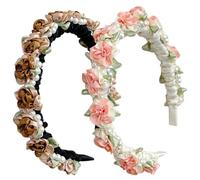 Couronne de fleurs Dirndl pour costume traditionnel bavarois avec fleurs pour fête de la bière, femme et fille