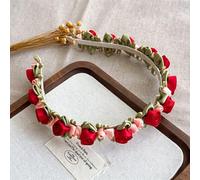 Couronne de fleurs Dirndl, serre-tête bavarois avec fleurs pour fête de la bière, couronne de fleurs, couronne de cheveux, couronne de fleurs, pour femmes et filles, coiffe pour fêtes, mariages
