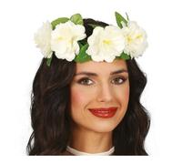Couronne de fleurs - Guirca - 20 cm - Blanc - Objets décoratifs - Intérieur