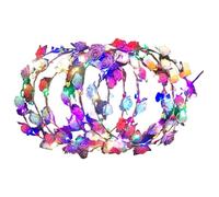 Couronne de fleurs LED | Guirlande de fleurs lumineuse | Bande lumineuse pour femmes et adolescents, idéale pour les mariages, les anniversaires, les festivals de musique, les fêtes à la plage, les