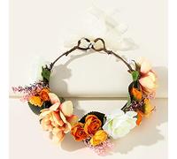 Couronne de Fleurs Mariage, Couronne Demoiselle, Bandeaux Couronne de Fleurs, Couronne De Cheveux Guirlande, Réglable Florale Fleur Couronne Pour Party Festival Travle Beach Mariage, Valentine’cadeau