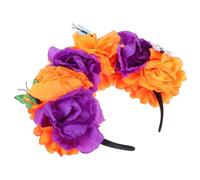 Couronne de Fleurs Mexicaines Accessoire de Fête Élégant Fleurs pour Halloween Cosplay et Événements Festifs Confortable et Réutilisable Design et Durable