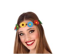 Couronne de fleurs multicolore - femme