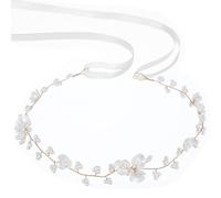Couronne de fleurs pour filles, bandeau de perles pour femme, couronnes florales pour mariage et anniversaire, accessoire de cheveux pour fête et première communion