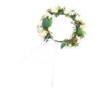 Couronne de Fleurs pour Mariage Diadème Élégant Fleurs Accessoire de Tête pour Fête