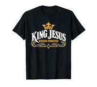 Couronne de Foi chrétienne du Roi Jésus règne éternellement T-Shirt