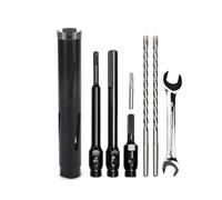 Couronne de forage 35 mm, longueur utile 200 mm avec codage Sds Plus, 220 mm, Sds max 220 mm, codage hexagonal 110 mm, pointe de centrage 10 x 240 mm, pour maçonnerie