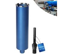 Couronne de forage diamant, boîte de forage fraisée pour carotteuse avec turbo de 10 mm, L 460 mm, Ø 102 mm, adaptateur SDS MAX, 1¼" UNC, couronne de forage humide et sèche, soudée au laser pour béton