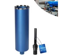 Couronne de forage diamant, boîte de forage fraisée pour carotteuse avec turbo de 10 mm, L 460 mm, Ø 150 mm, adaptateur SDS MAX, couronne de forage humide et sèche, soudée au laser pour béton