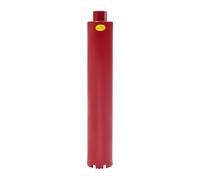 Couronne de forage diamantée Ø 63 mm pour béton armé, système de perçage humide, carotteuse pour maçonnerie et béton, profil plat à dents de grand mur, profondeur de perçage 410 mm (76 mm)